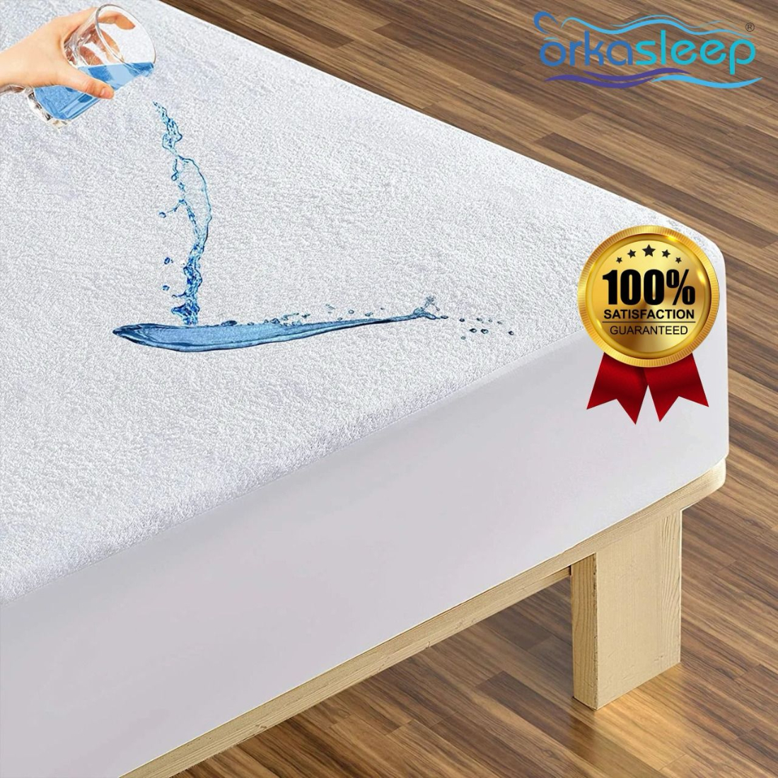 Orkasleep Mattress Protector, White view 3